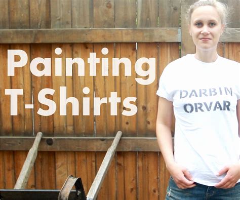 how to paint a white shirt